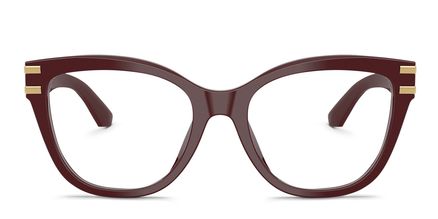 Dolce & Gabbana DG3418 Red glasses - Red - Frontal View