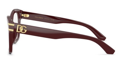 Dolce & Gabbana DG3419 Red glasses - Red - Side View