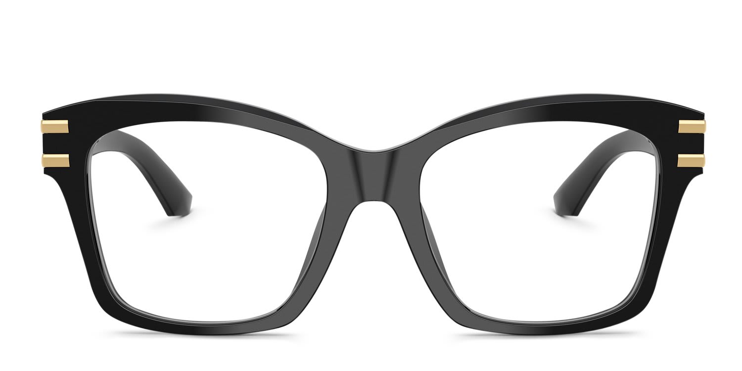 Dolce & Gabbana DG3419 Shiny Black glasses - Shiny Black - Frontal View