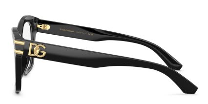 Dolce & Gabbana DG3419 Shiny Black glasses - Shiny Black - Side View