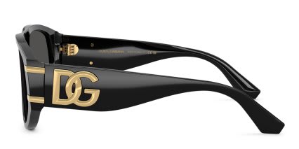 Dolce & Gabbana DG4499 Black, Gray glasses - Shiny Black - Side View