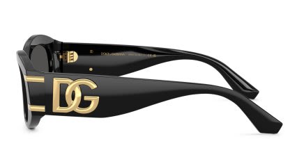 Dolce & Gabbana DG4502 Black, Gray glasses - Black / Gray - Side View