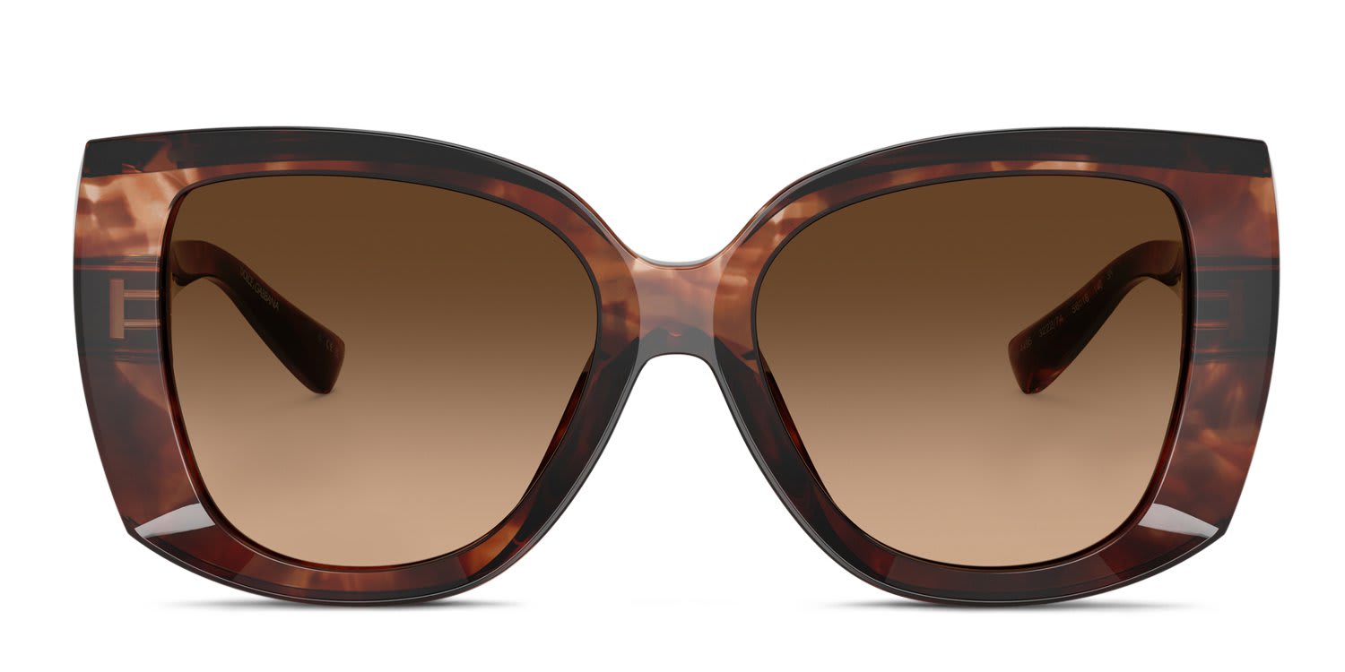 Dolce & Gabbana DG4495 Red, Tortoise, Brown glasses - Brown / Tortoise - Frontal View
