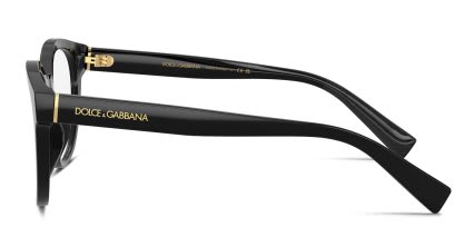 Dolce & Gabbana DG3421 Black glasses - Black - Side View