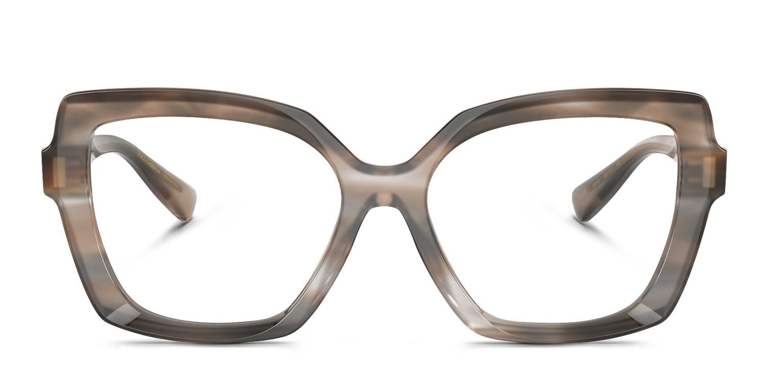 Dolce & Gabbana DG3413 Multicolor, Gray glasses - Multicolor / Gray - Frontal View