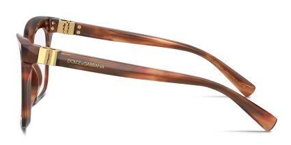 Dolce & Gabbana DG3417 Multicolor, Brown glasses - Multicolor / Brown - Side View
