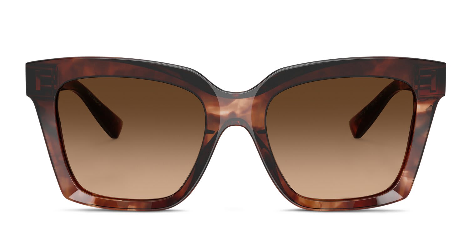 Dolce & Gabbana DG4498 Red, Tortoise, Brown glasses - Brown / Tortoise - Frontal View