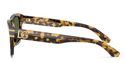 Dolce & Gabbana DG4496 Yellow, Tortoise, Green glasses - Yellow / Tortoise / Green - Side View