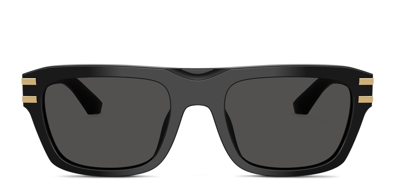 Dolce & Gabbana DG4496 Black, Gray glasses - Black / Gray - Frontal View