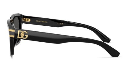 Dolce & Gabbana DG4496 Black, Gray glasses - Black / Gray - Side View
