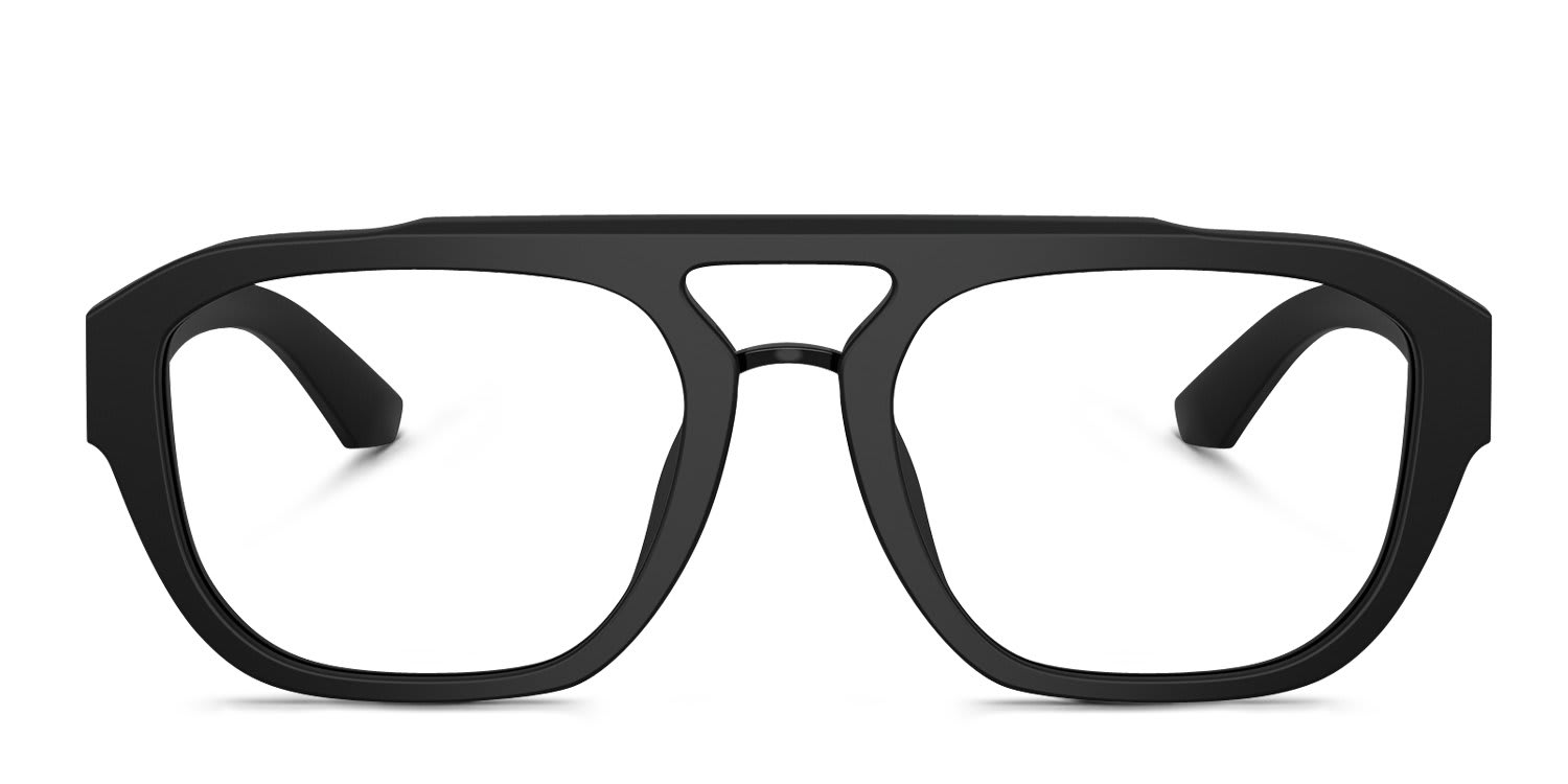 Dolce & Gabbana DG3415 Matte Black glasses - Matte Black - Frontal View