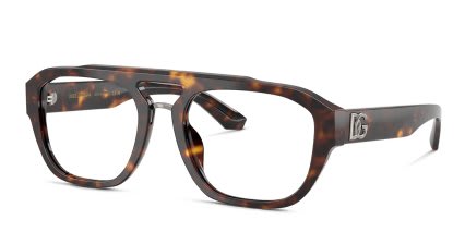 Dolce & Gabbana DG3415 Tortoise glasses - Tortoise - Angle View