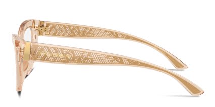 Dolce & Gabbana DG3412 Clear, Brown glasses - Clear / Brown - Side View