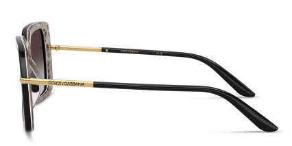 Dolce & Gabbana DG4491 Black, Gray glasses - Black / Gray - Side View