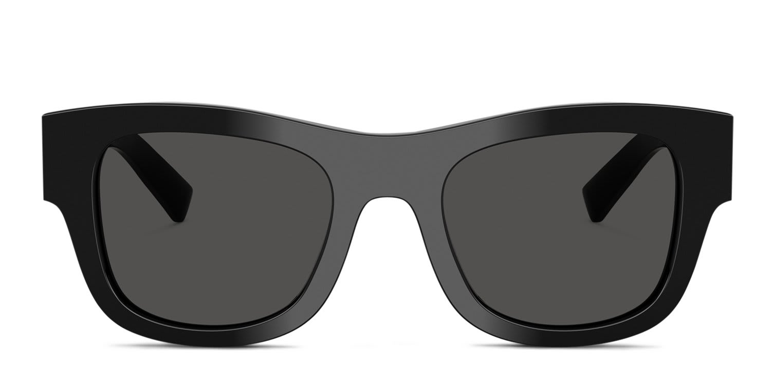 Dolce & Gabbana DG4509 Black, Gray glasses - Black / Gray - Frontal View