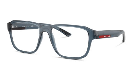 Prada Linea Rossa PS05RV Clear, Blue glasses - Clear / Blue - Angle View