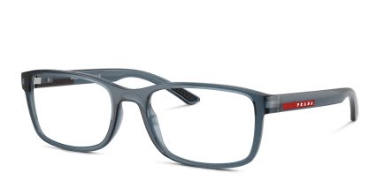 Prada Linea Rossa PS06RV Clear, Blue glasses - Clear / Blue - Angle View