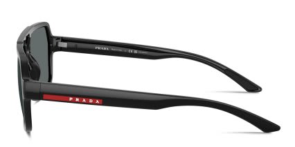 Prada Linea Rossa PSA06S Black, Gray glasses - Black / Gray - Side View