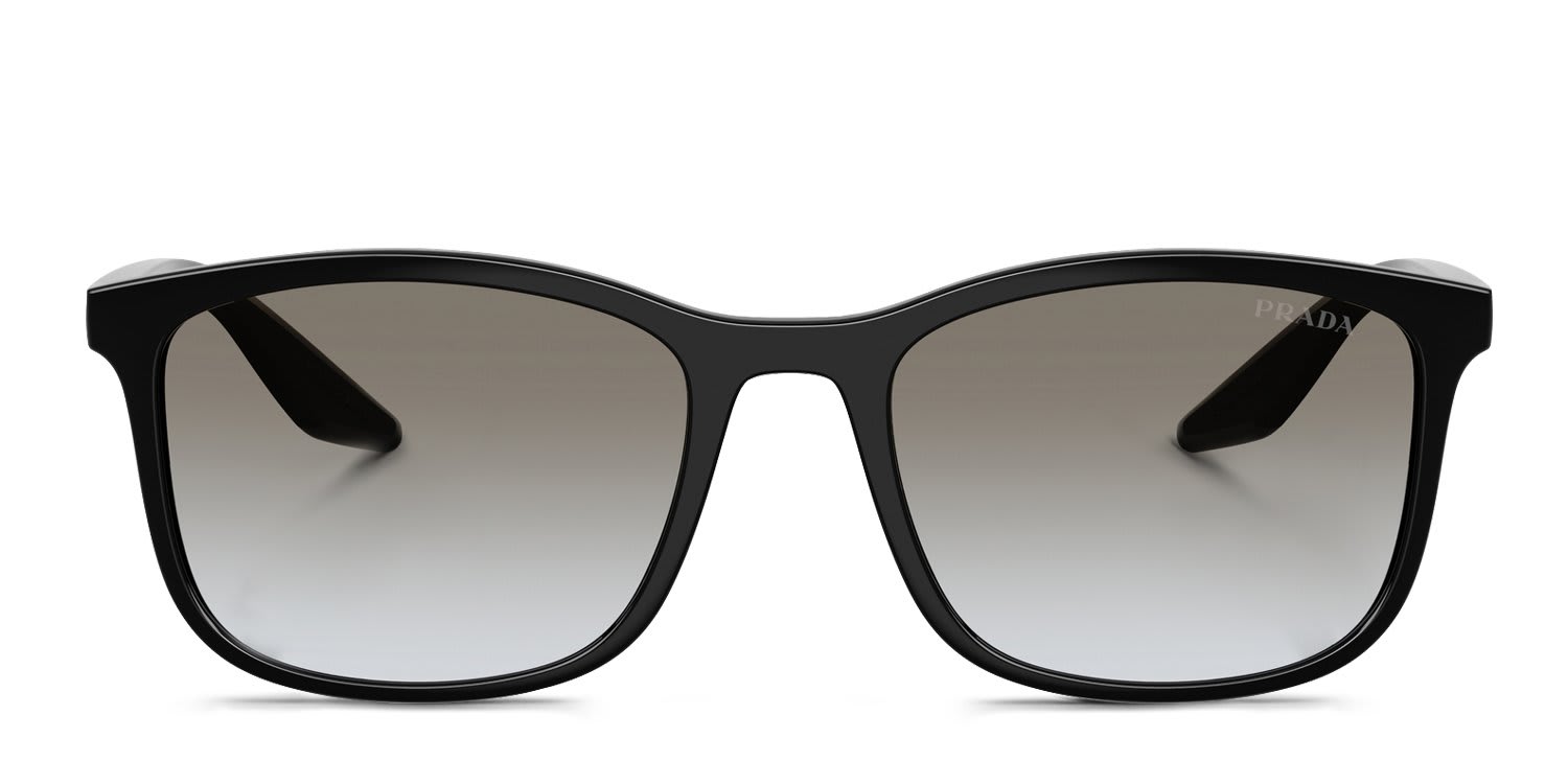 Prada Linea Rossa PSA08S Black, Gray glasses - Black / Gray - Frontal View