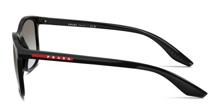 Prada Linea Rossa PSA08S Black, Gray glasses - Black / Gray - Side View