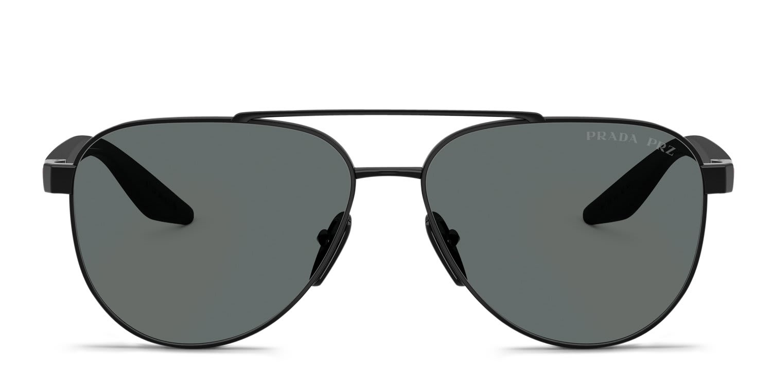 Prada Linea Rossa PSA52S Black, Gray glasses - Black / Gray - Frontal View