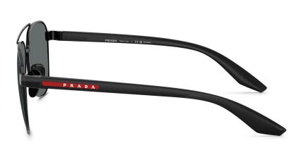 Prada Linea Rossa PSA52S Black, Gray glasses - Black / Gray - Side View