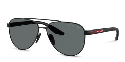 Prada Linea Rossa PSA52S Black, Gray glasses - Black / Gray - Angle View