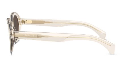 Moncler ME6003 Clear, Beige glasses - Clear / Beige / Gray / Gold - Side View