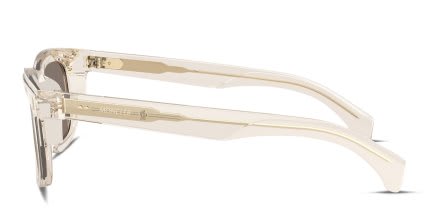 Moncler ME6004 Clear, Beige glasses - Clear / Beige / Gray / Gold - Side View