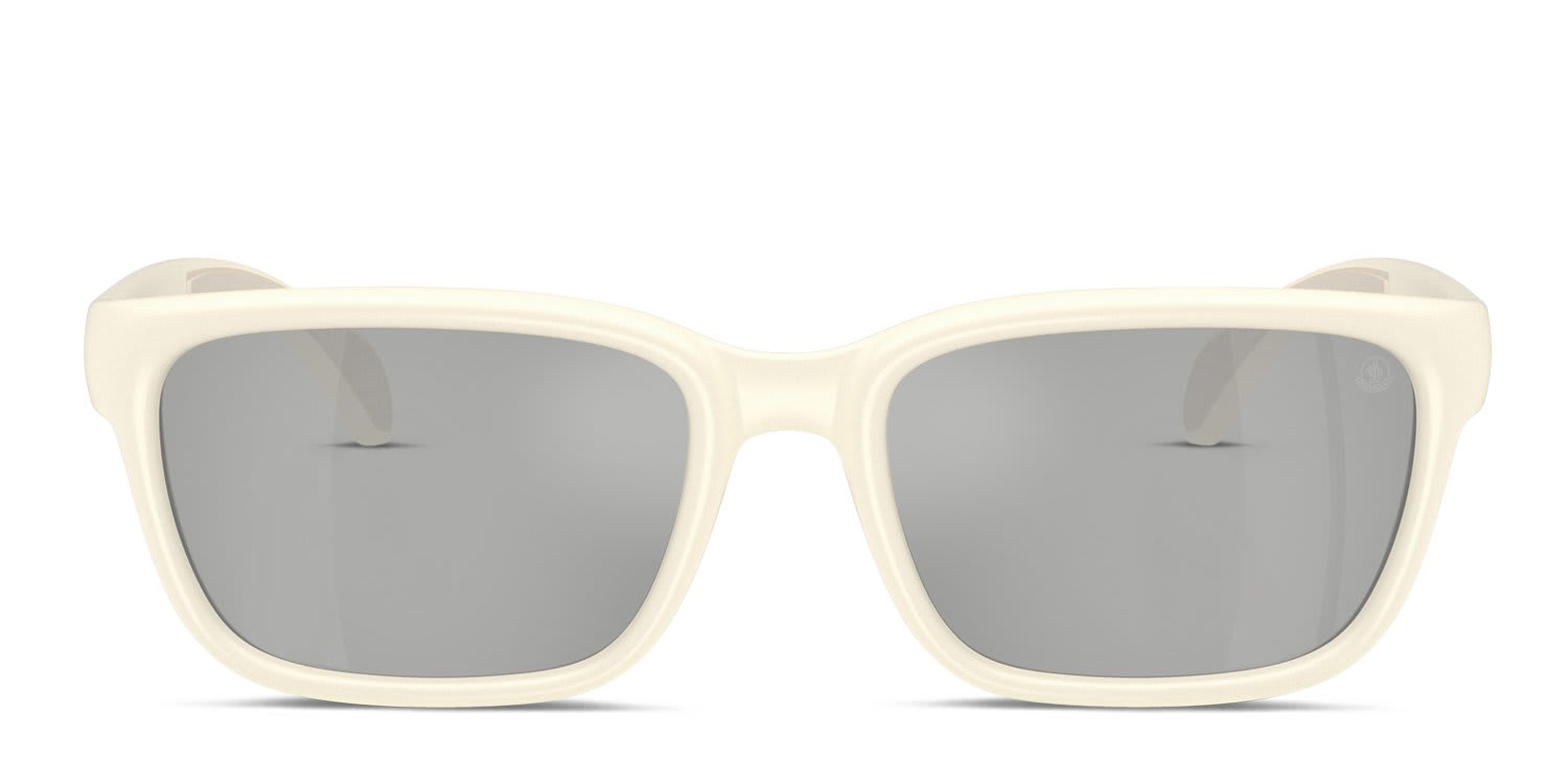 Moncler ME8002 Beige glasses - Beige / Silver - Frontal View