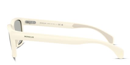 Moncler ME8002 Beige glasses - Beige / Silver - Side View