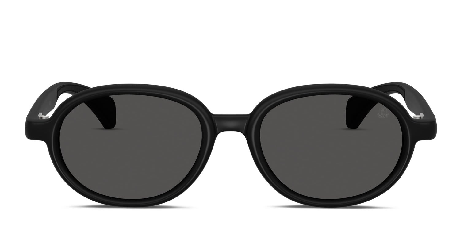 Moncler ME8006 Black glasses - Black / Gray - Frontal View