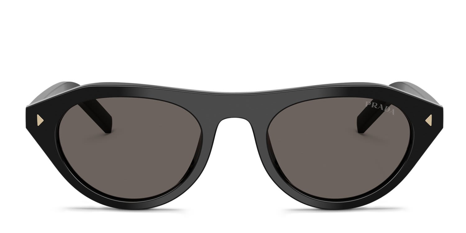 Prada PRB15S Black, Gray glasses - Black / Gray - Frontal View