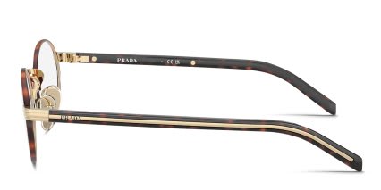 Prada PRB55V Gold, Tortoise glasses - Gold / Tortoise - Side View