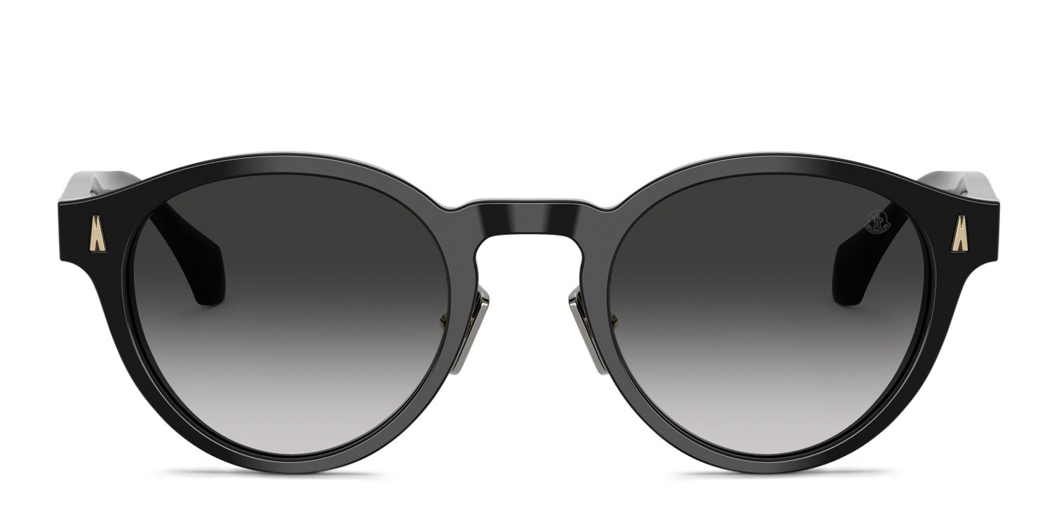 Moncler ME6017D Ember Black, Gray glasses - Black / Gray - Frontal View