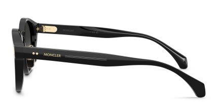 Moncler ME6017D Ember Black, Gray glasses - Black / Gray - Side View