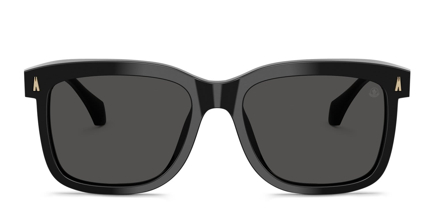 Moncler ME6018 Valaire Black, Gray glasses - Black / Gray - Frontal View