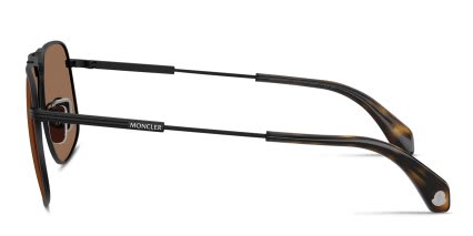 Moncler ME4014 Vitessa Black, Brown glasses - Black / Brown - Side View