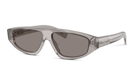 Prada PRC02S Gray, Clear glasses - Gray / Clear - Angle View