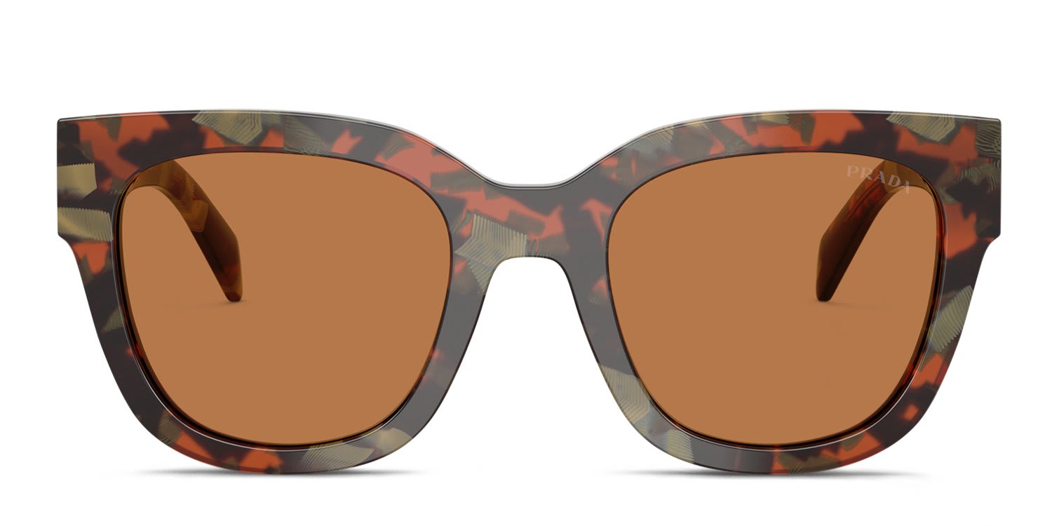Prada PRC04S Tortoise, Brown glasses - Tortoise / Brown - Frontal View