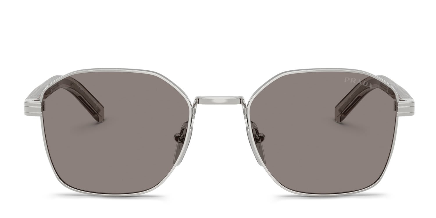 Prada PRC50S Silver, Gray glasses - Silver / Gray - Frontal View