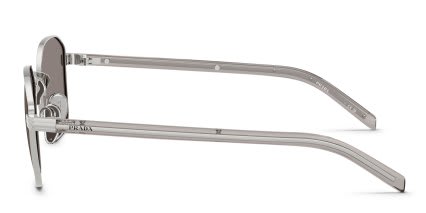 Prada PRC50S Silver, Gray glasses - Silver / Gray - Side View