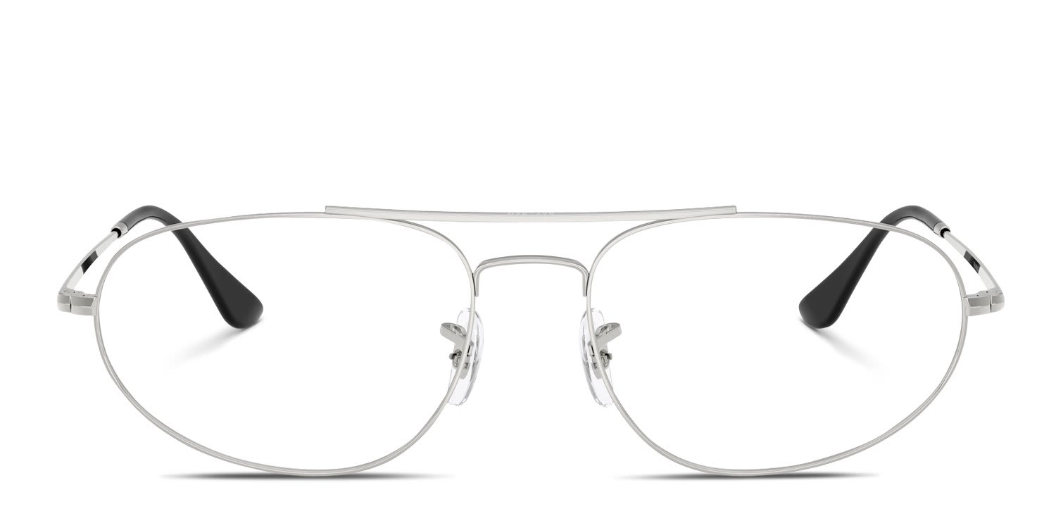 Ray-Ban RX6645 Silver glasses - Silver - Frontal View
