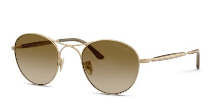 Giorgio Armani AR6177 Gold, Brown glasses - Gold / Brown - Angle View