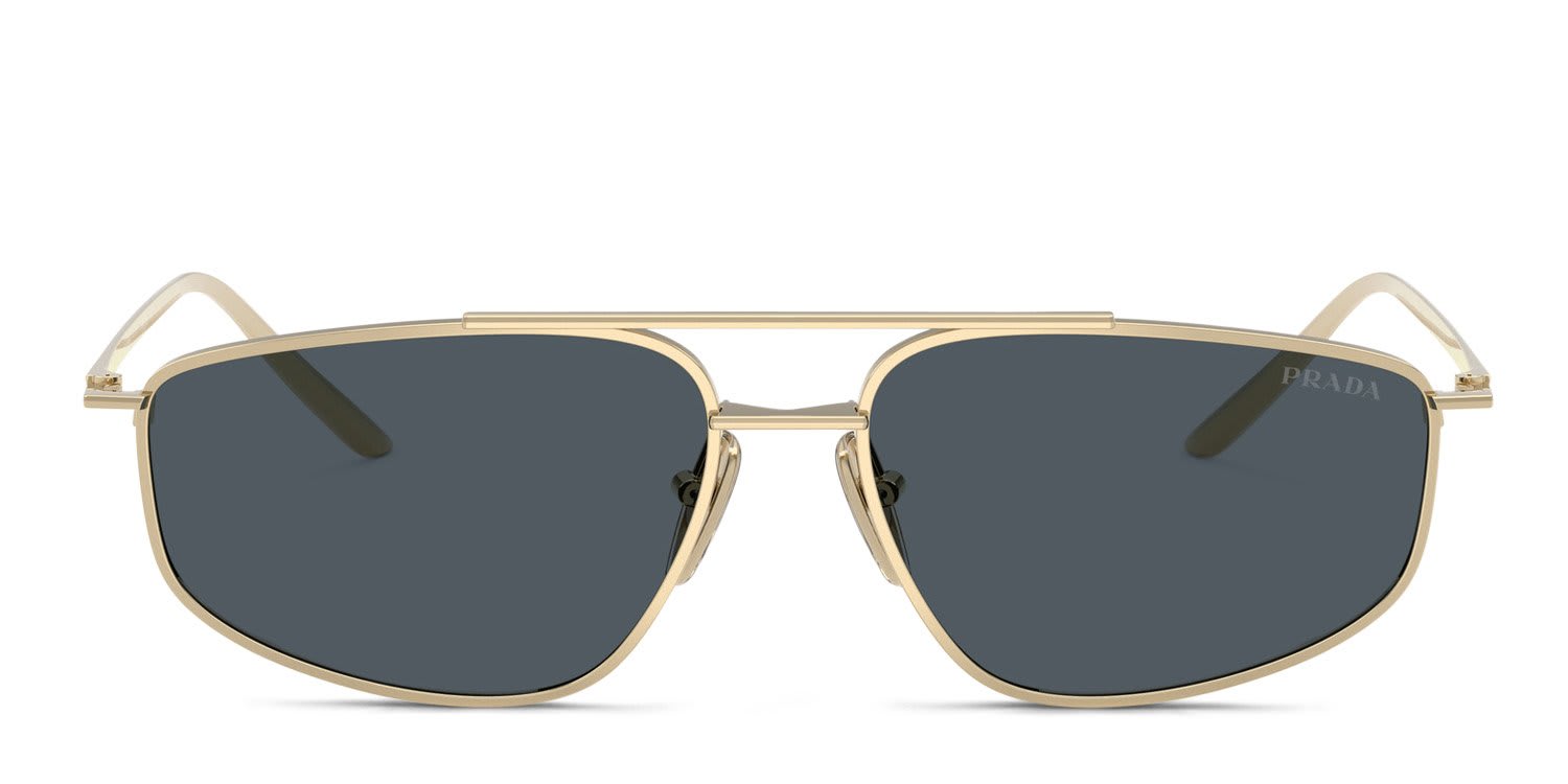Prada PRC51S Gold, Gray glasses - Gold / Gray - Frontal View