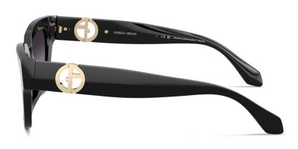 Giorgio Armani AR8246U Black, Gray glasses - Black / Gray - Side View