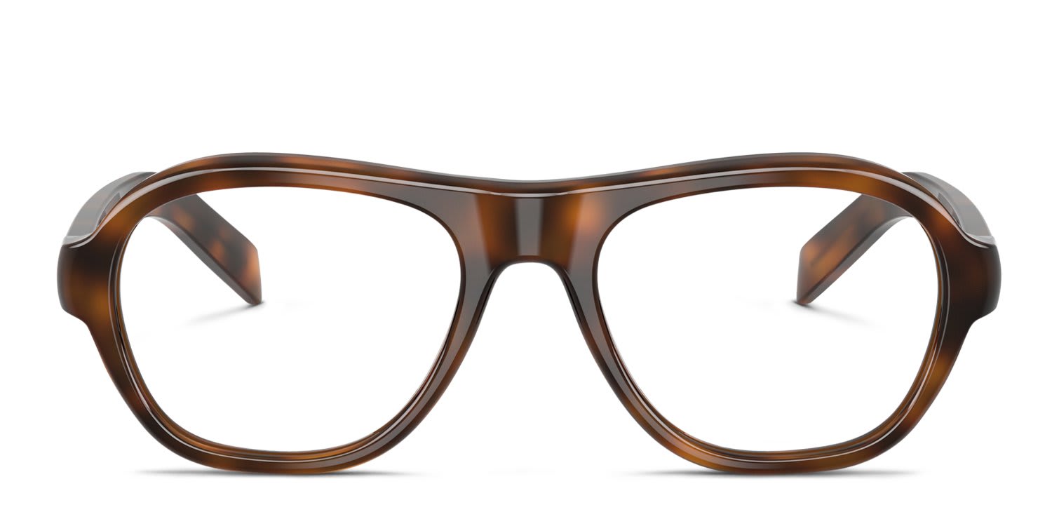 Prada PRC12V Tortoise glasses - Tortoise - Frontal View