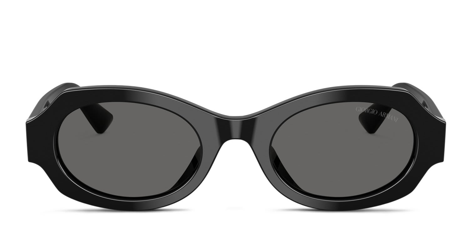 Giorgio Armani AR8245HU Black, Gray glasses - Black / Gray - Frontal View
