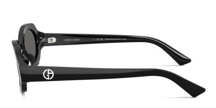 Giorgio Armani AR8245HU Black, Gray glasses - Black / Gray - Side View