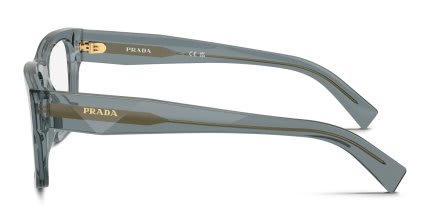 Prada PRC01V Clear, Blue glasses - Clear / Blue - Side View